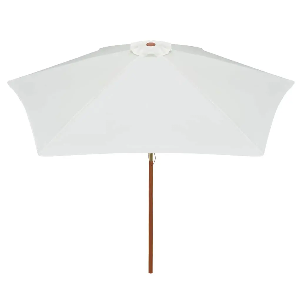Wooden Garden Parasol with UV Protection 270x270 cm