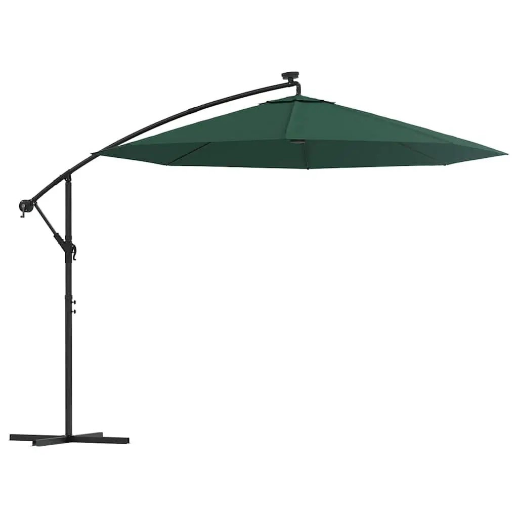 Hanging Garden Parasol 300 cm with LED Lights