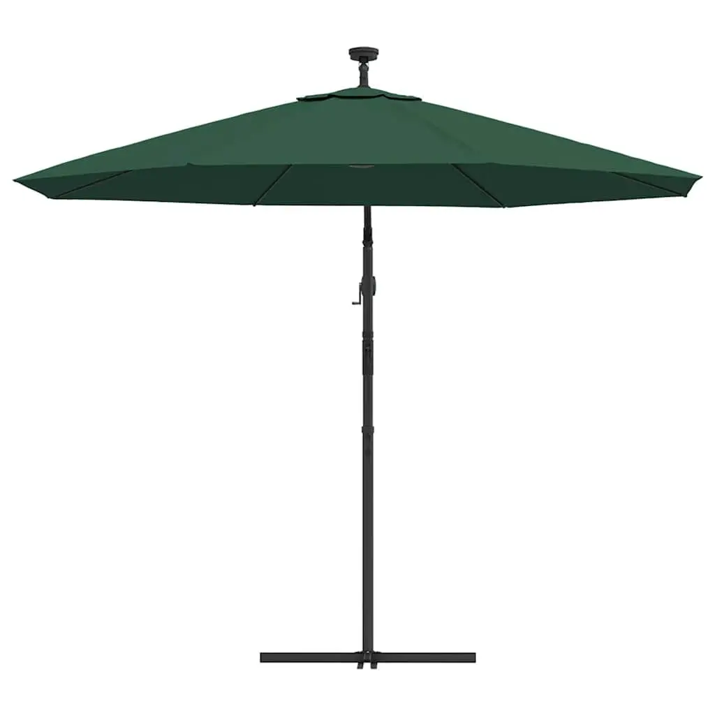 Hanging Garden Parasol 300 cm with LED Lights