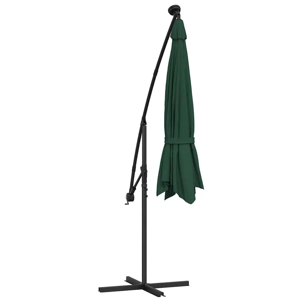 Hanging Garden Parasol 300 cm with LED Lights