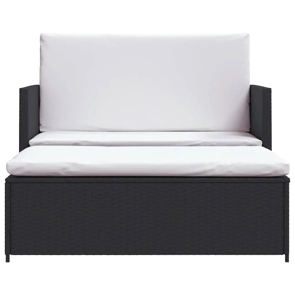 2-Piece Outdoor Lounge Set with Sofa and Stool