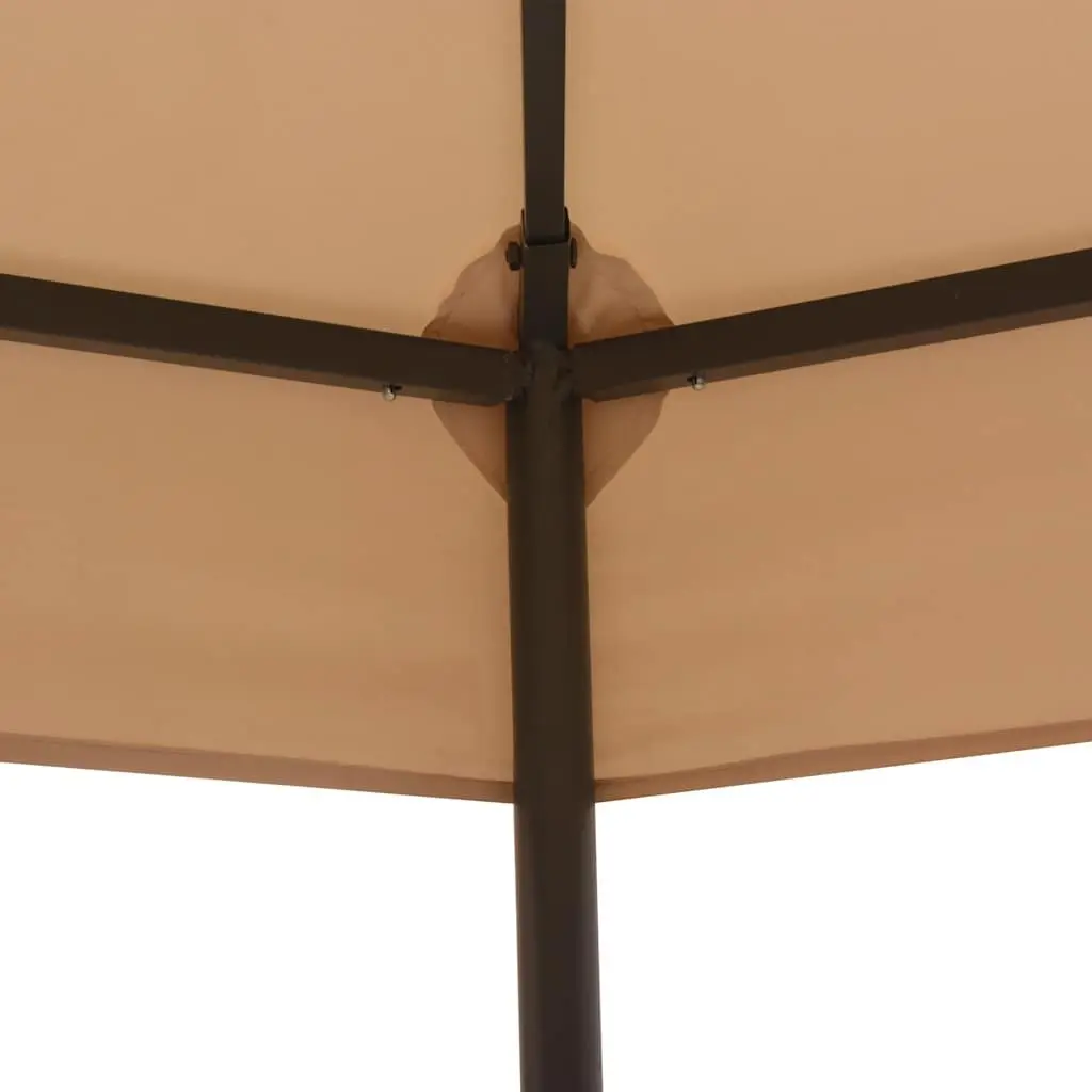 Hexagonal Garden Gazebo Marquee Pavilion Tent Outdoor Canopy Shade Beige