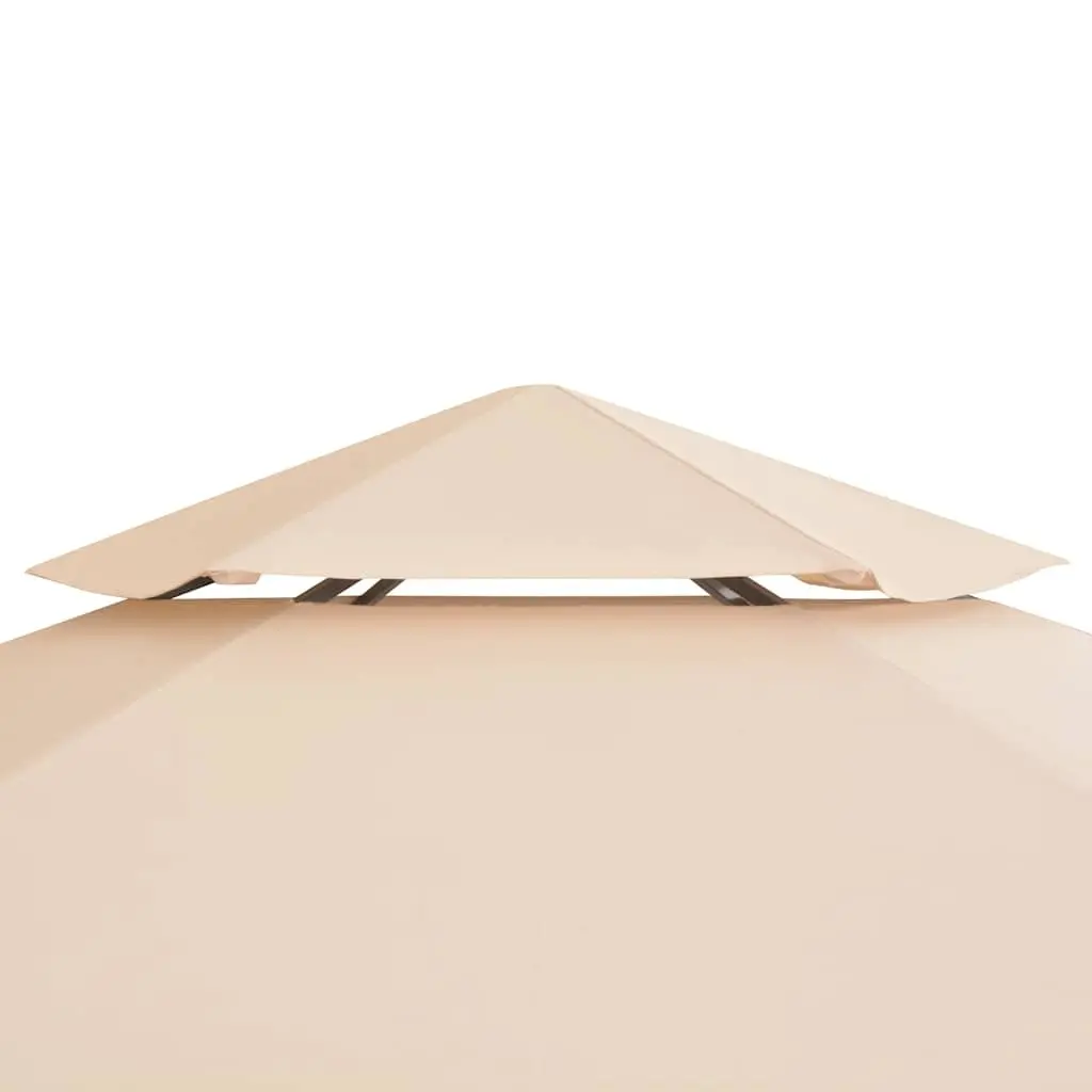 Hexagonal Garden Gazebo Marquee Pavilion Tent Outdoor Canopy Shade Beige