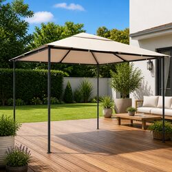 Sturdy Gazebo Pavilion Tent Canopy 4x4m for Outdoor Events