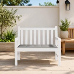 Durable Grey Garden Bench Cushion 120x50x3 cm