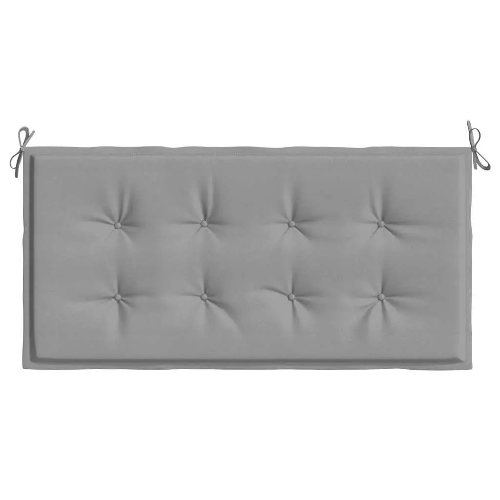 Grey Garden Bench Cushion 120x50x3 cm Outdoor Pad