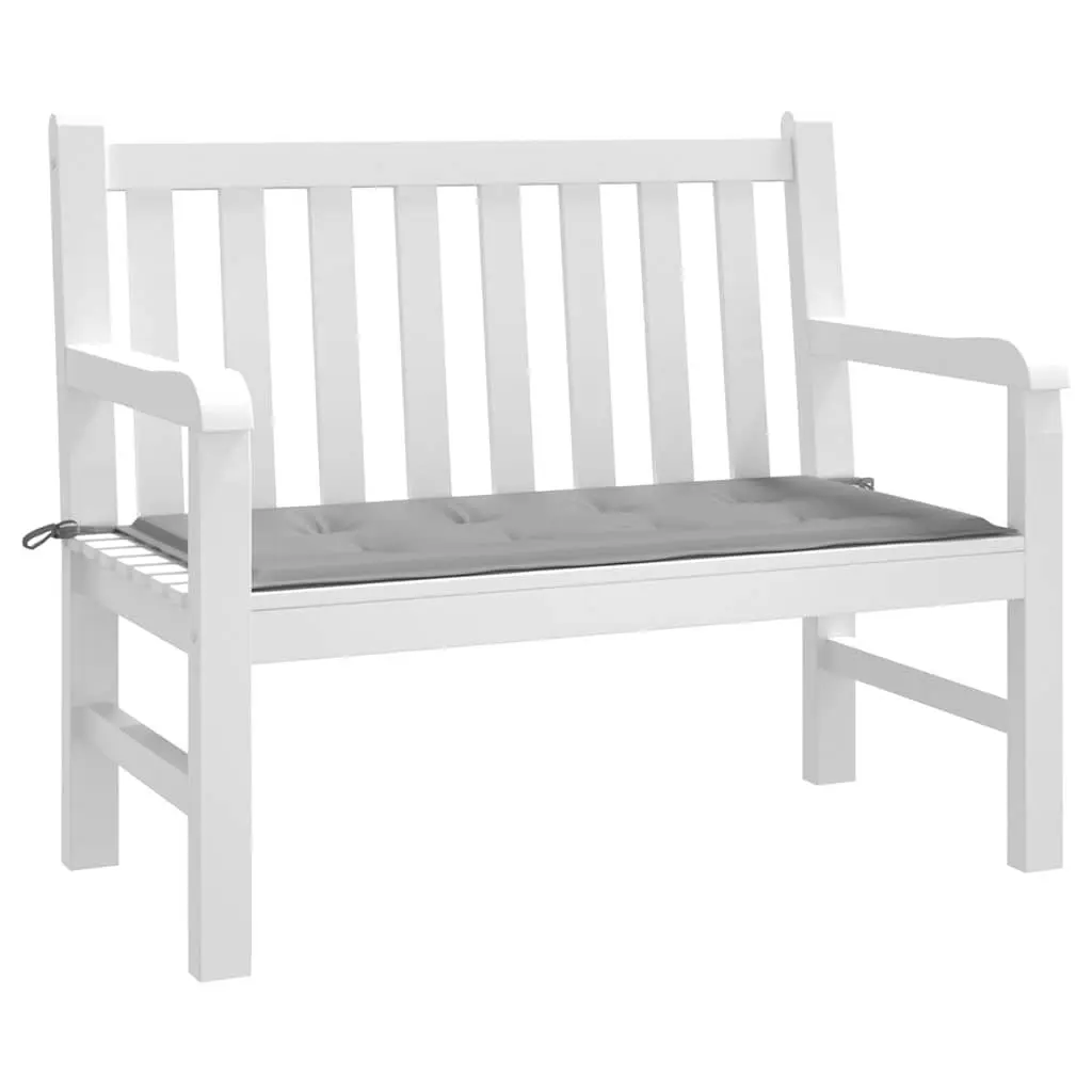 Grey Garden Bench Cushion 120x50x3 cm Outdoor Pad