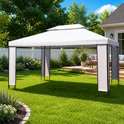 High-Quality 3x4 m White Canopy Gazebo with Vented Roof