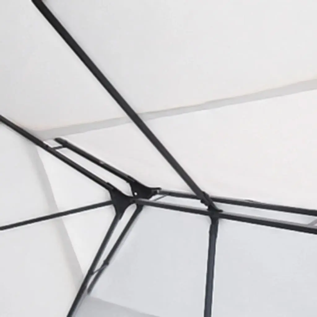 Gazebo Polyester 3x4 m White Vented Roof
