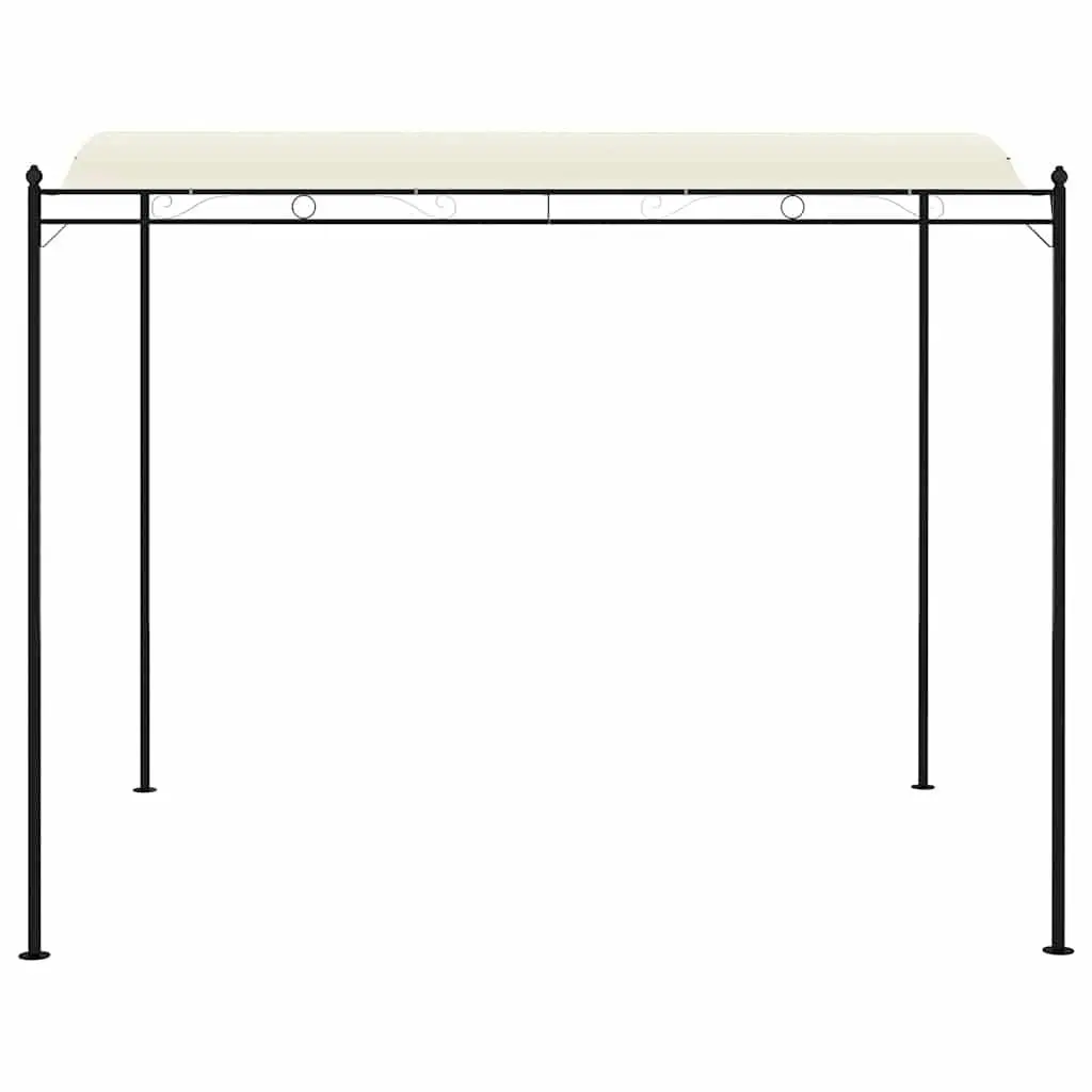 Gazebo Polyester Cream White Outdoor Canopy Garden Shelter