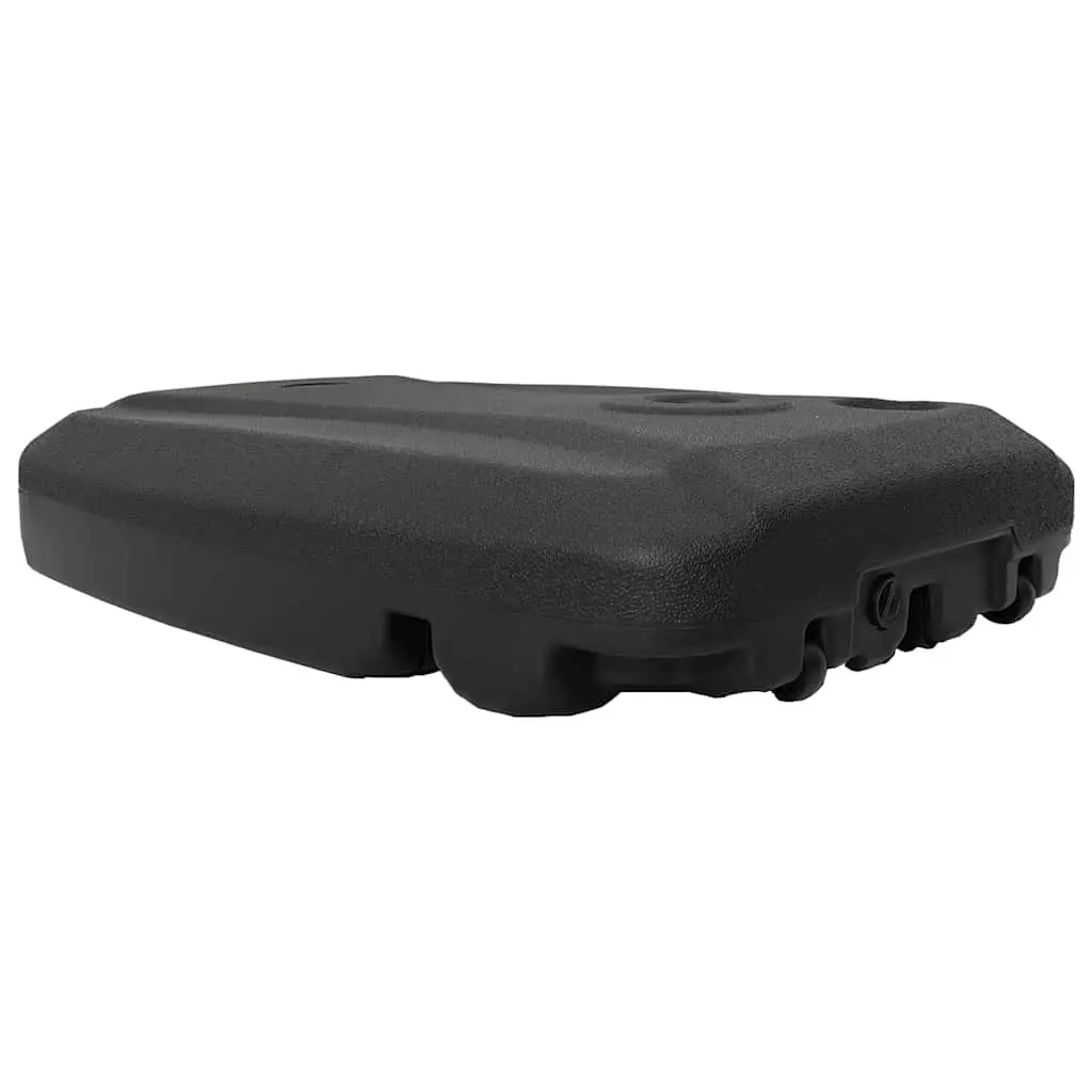 Umbrella Stand Base Plastic Black Mobile with Wheels