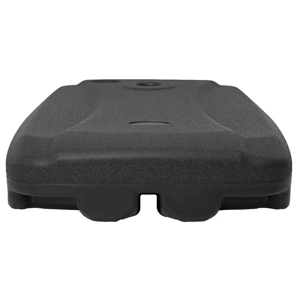 Umbrella Stand Base Plastic Black Mobile with Wheels