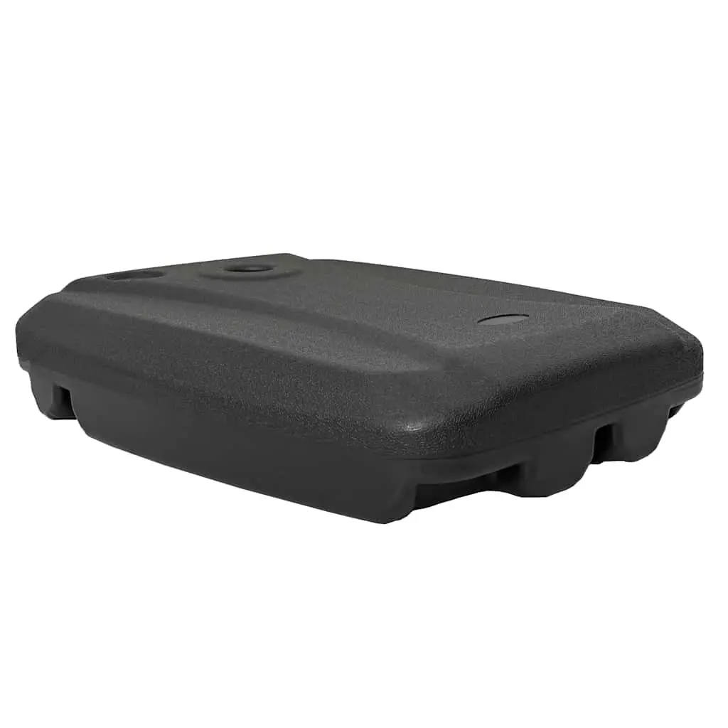 Umbrella Stand Base Plastic Black Mobile with Wheels