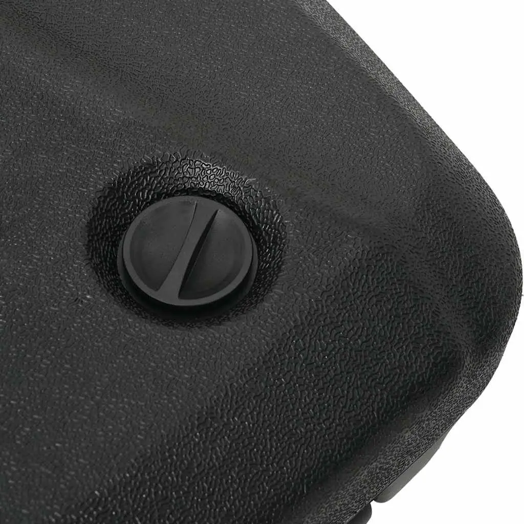 Umbrella Stand Base Plastic Black Mobile with Wheels