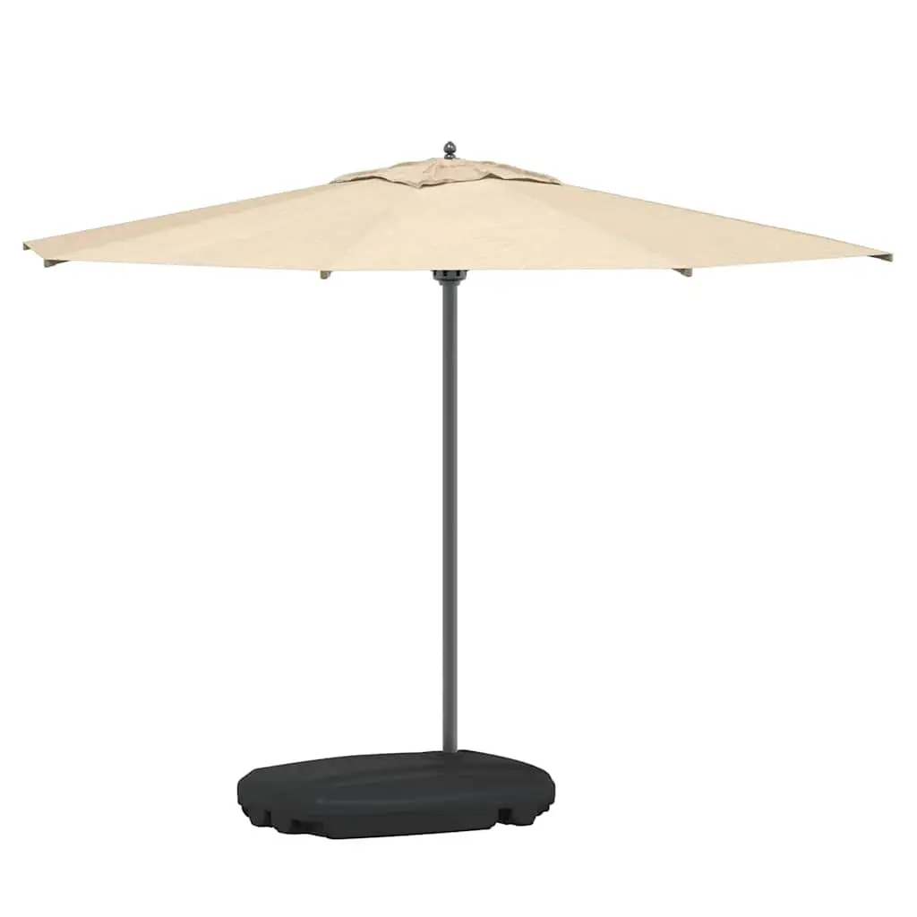 Umbrella Stand Base Plastic Black Mobile with Wheels