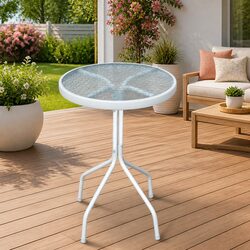 Durable Grey Round Bistro Table 50x71 cm for Outdoor Use