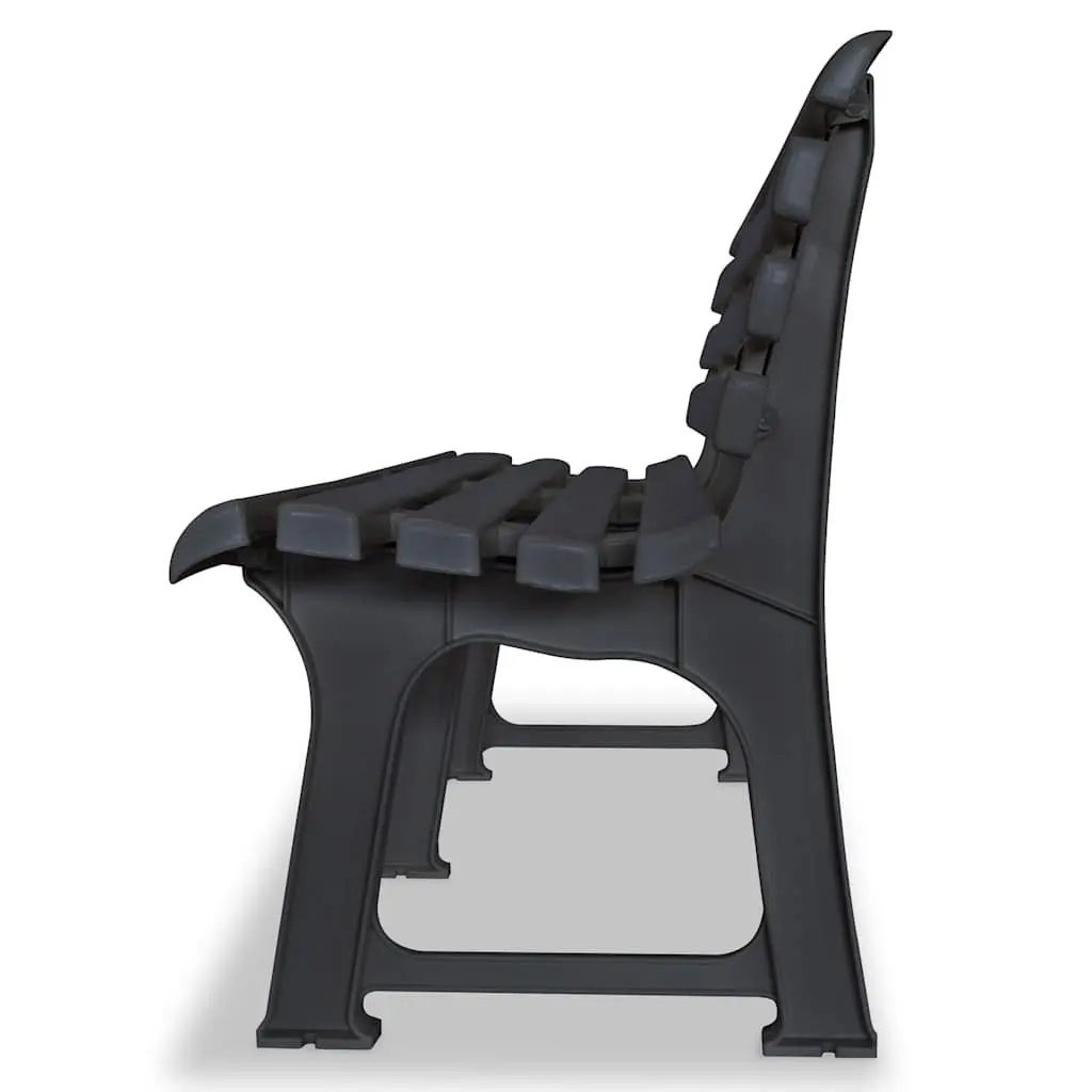 Garden Bench Plastic 145.5 cm Anthracite