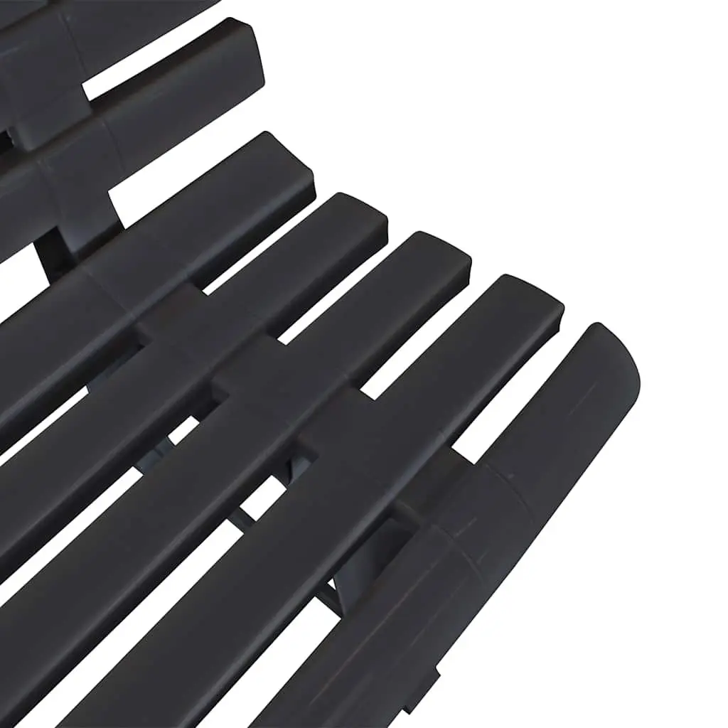 Garden Bench Plastic 145.5 cm Anthracite