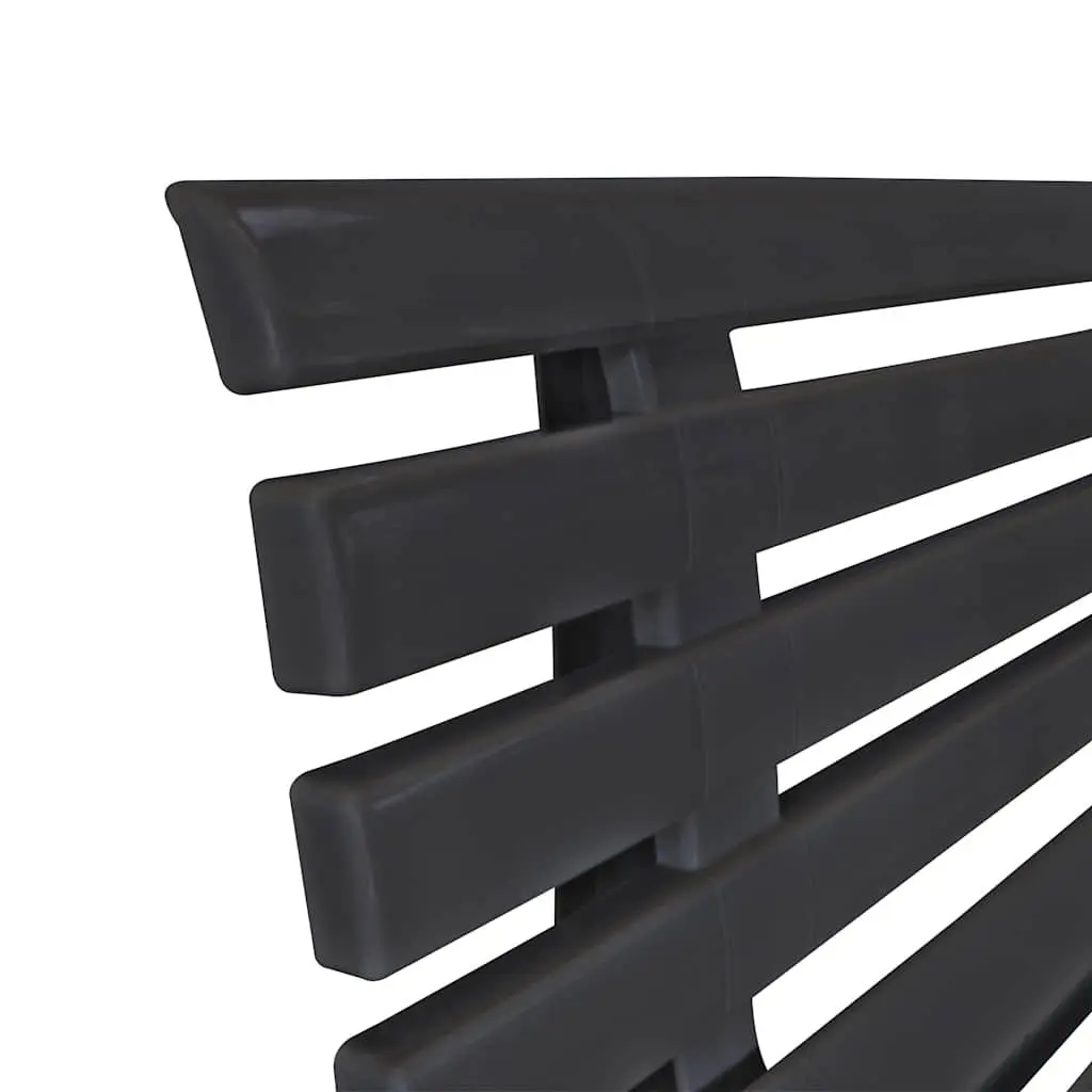 Garden Bench Plastic 145.5 cm Anthracite
