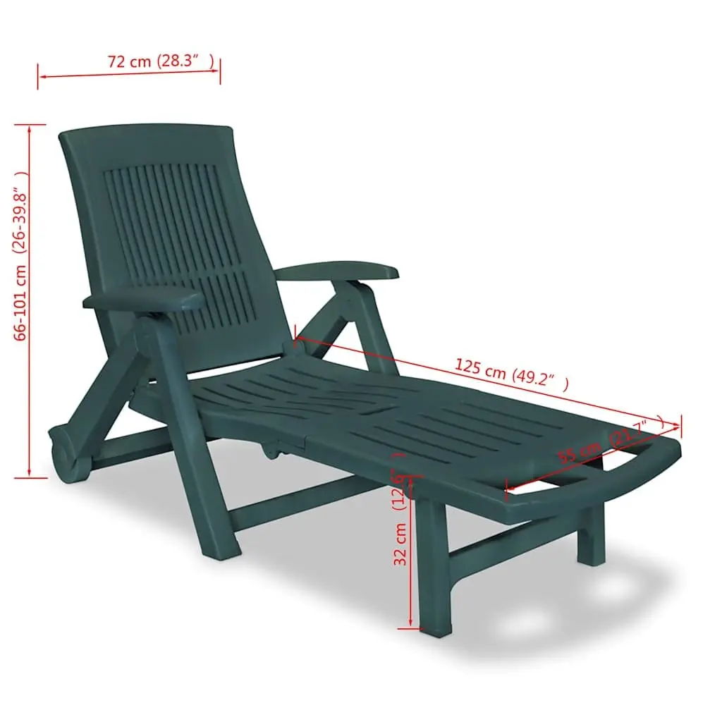 Sun Lounger with Footrest for Relaxation
