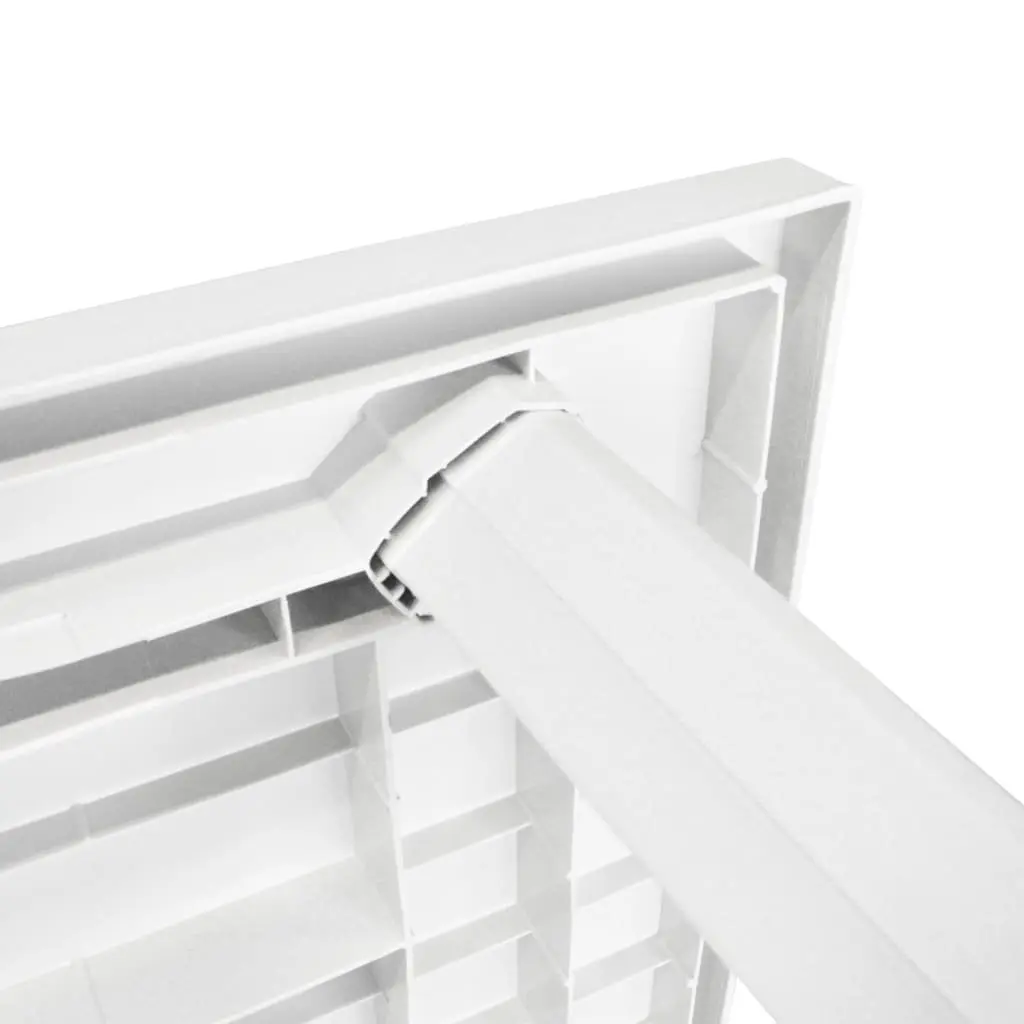 Weather-Resistant Plastic Outdoor Dining Table White
