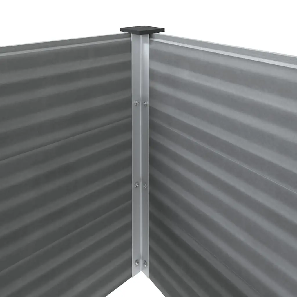 Garden Raised Bed Planter 100x50x54cm Grey