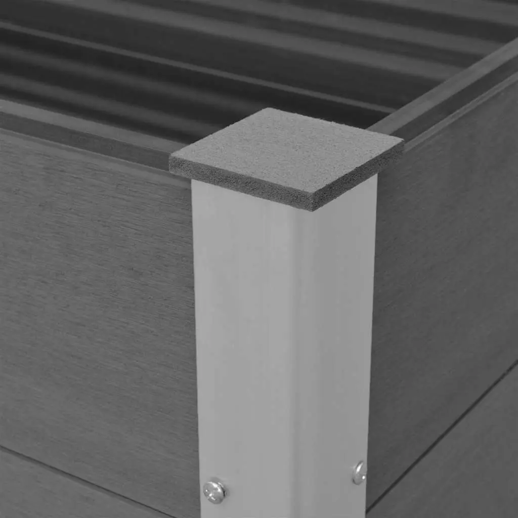 Garden Raised Bed Planter 100x50x54cm Grey