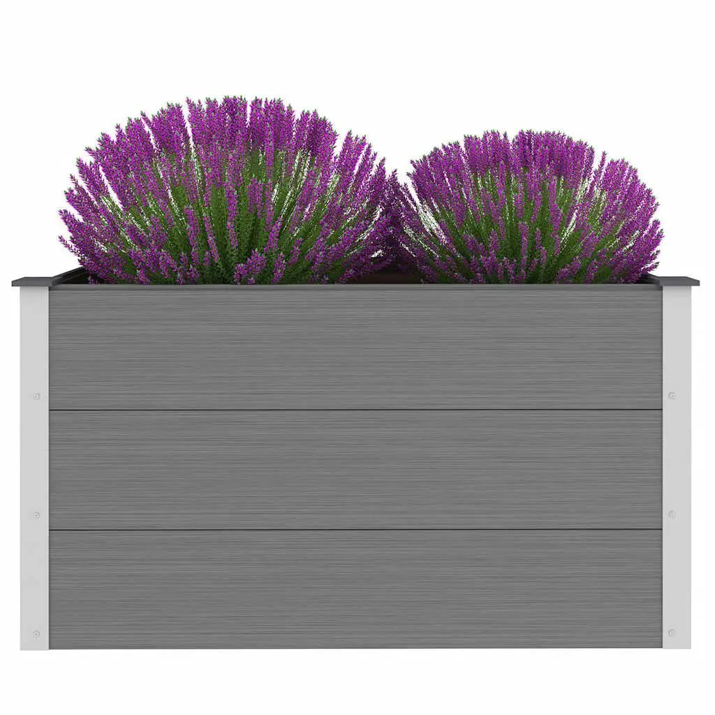 Garden Raised Bed Planter 100x50x54cm Grey