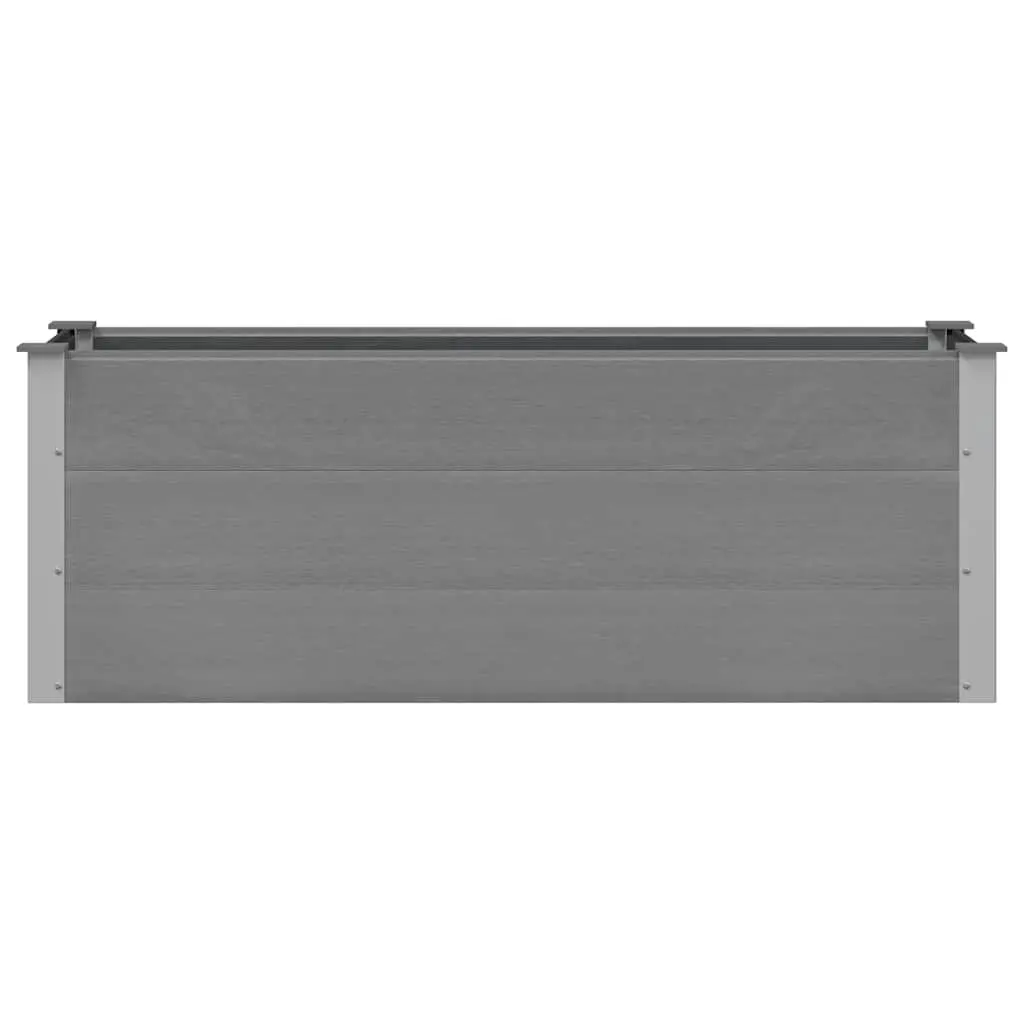 Garden Raised Bed Planter 150x50x54cm Grey