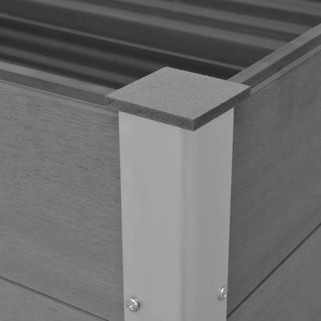 Garden Raised Bed Planter 150x50x54cm Grey