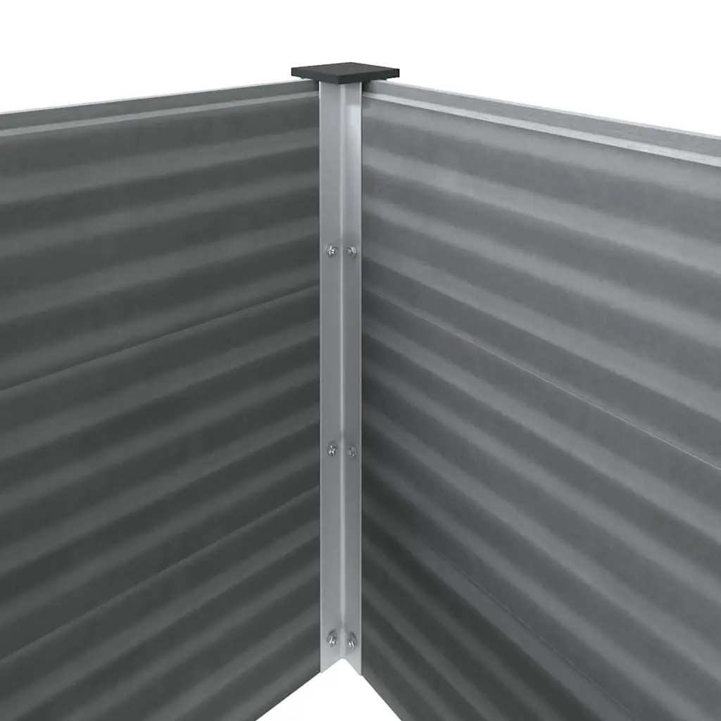 Garden Raised Bed Planter 150x50x54cm Grey