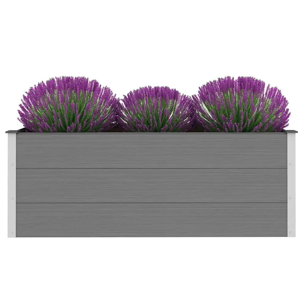 Garden Raised Bed Planter 150x50x54cm Grey
