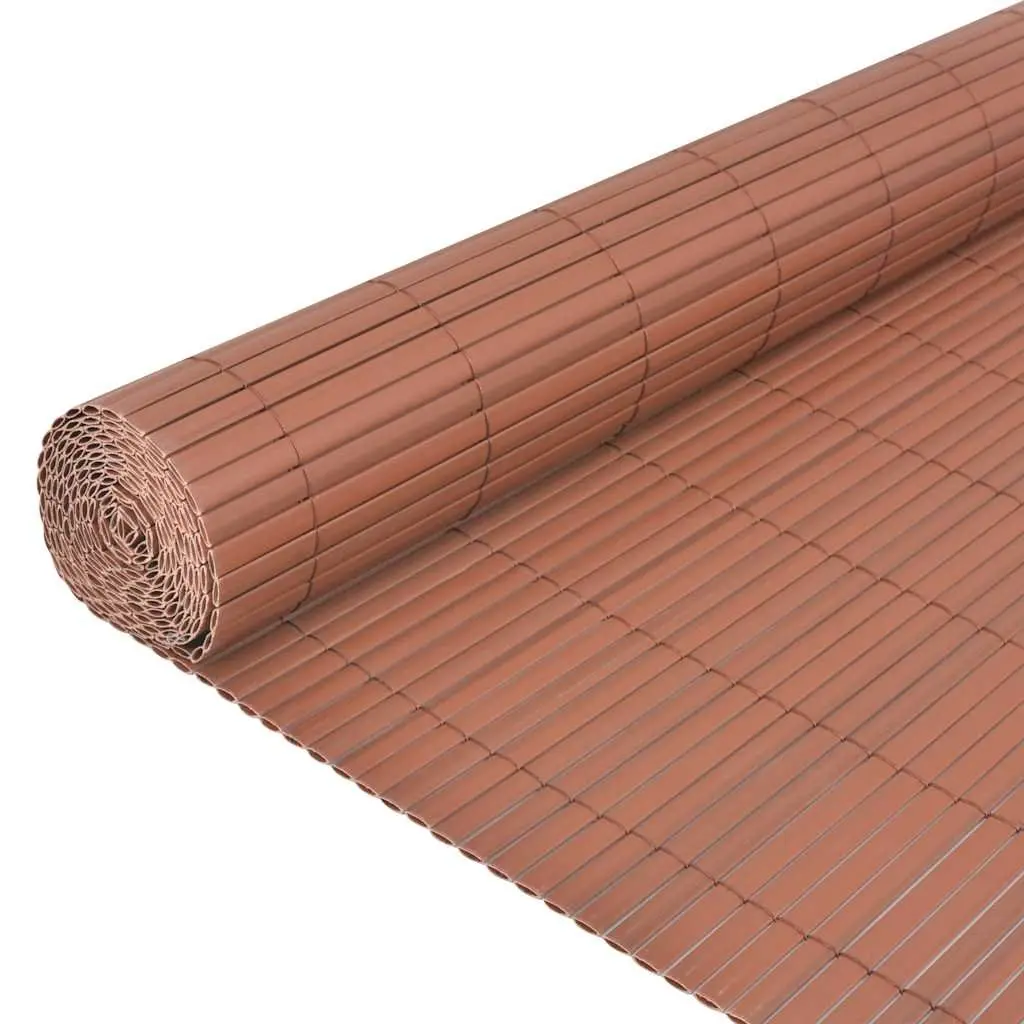 Double-Sided PVC Garden Fence Panel 90x500cm