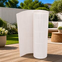 Premium White PVC Garden Fence Panel 150 x 300 cm