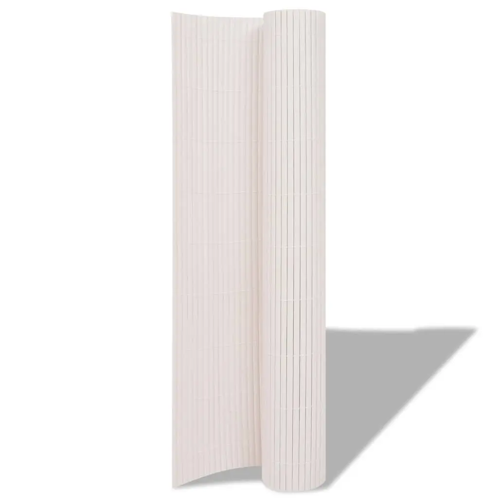 Garden Fence Panel PVC 150 x 300 cm White Outdoor Barrier Enclosure Privacy