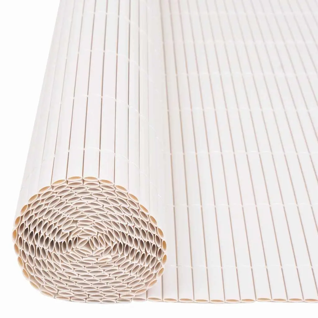 Garden Fence Panel PVC 150 x 300 cm White Outdoor Barrier Enclosure Privacy