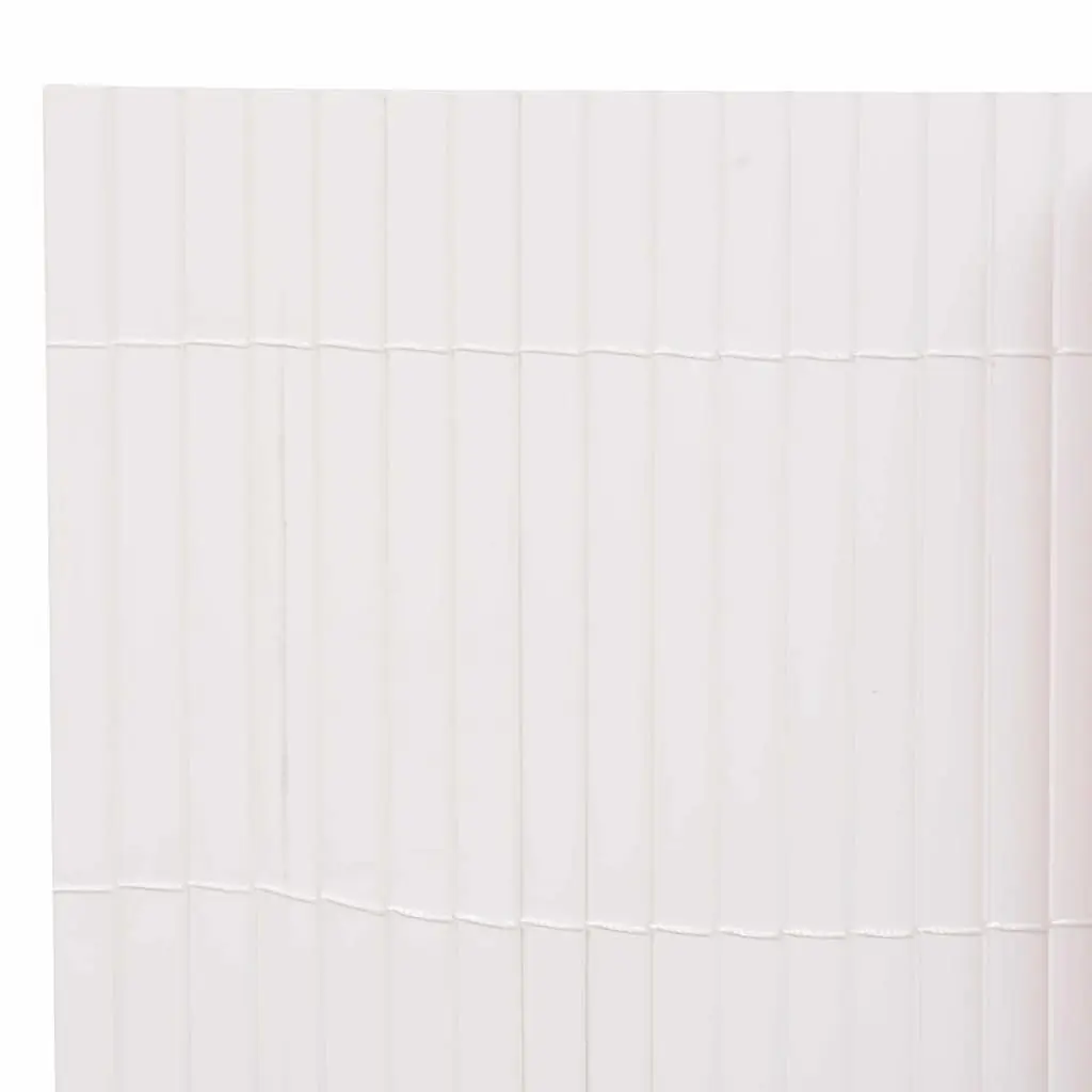 Garden Fence Panel PVC 150 x 300 cm White Outdoor Barrier Enclosure Privacy
