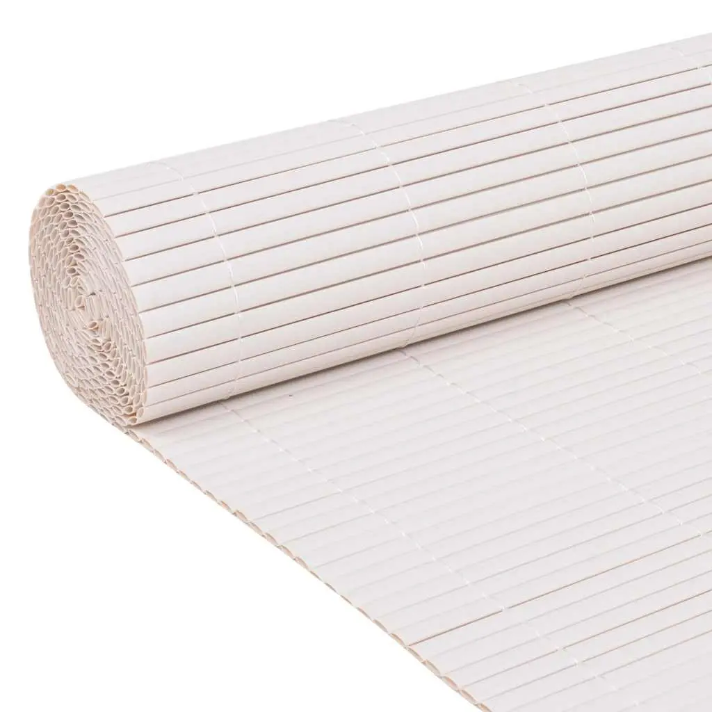 Garden Fence Panel PVC 150 x 300 cm White Outdoor Barrier Enclosure Privacy