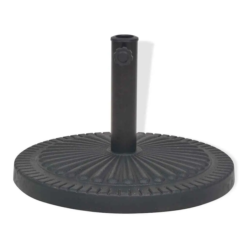 Black Parasol Base with Locking Bolt Adapters