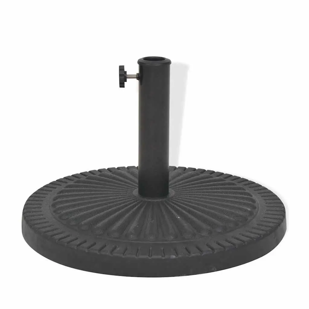 Black Parasol Base with Locking Bolt Adapters