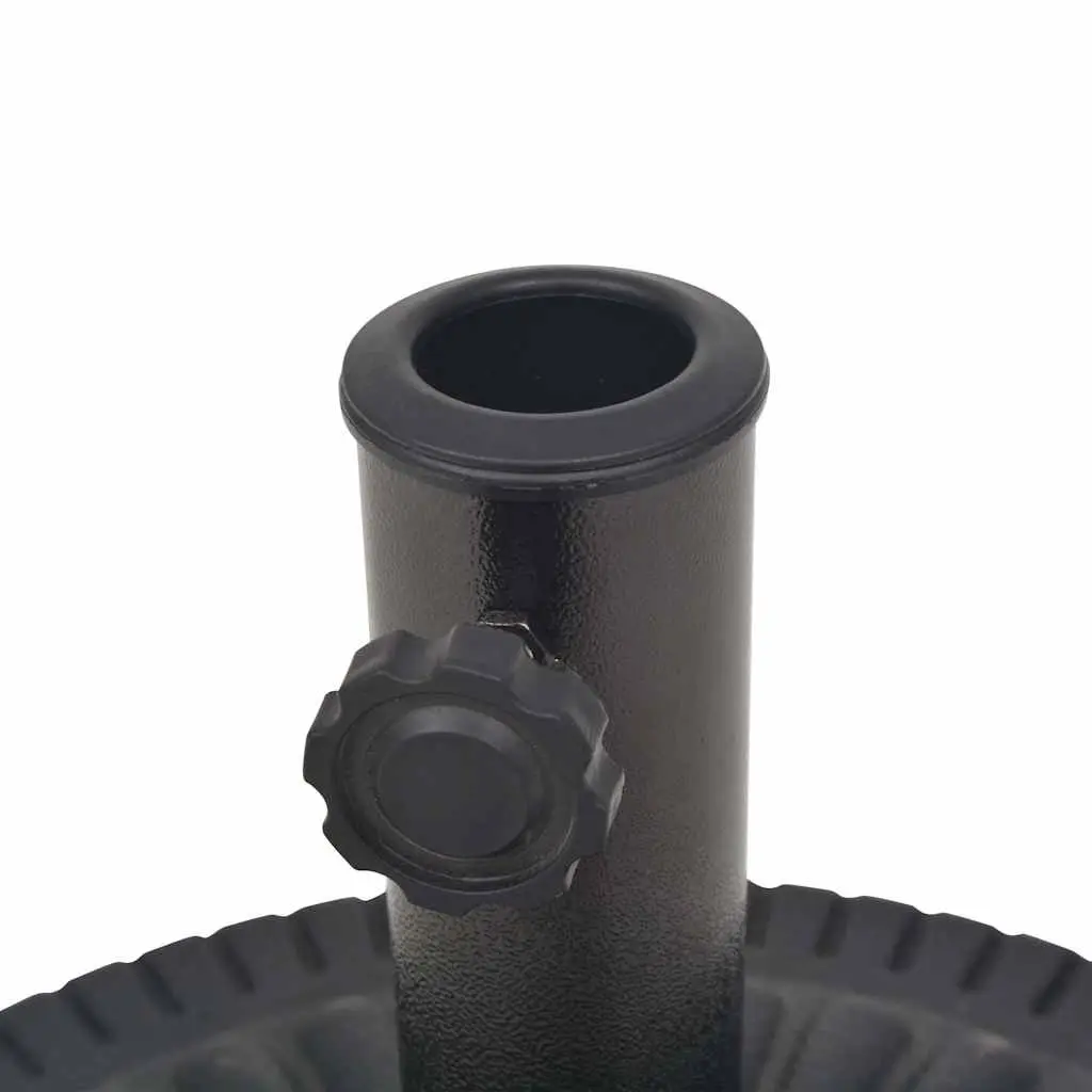 Black Parasol Base with Locking Bolt Adapters