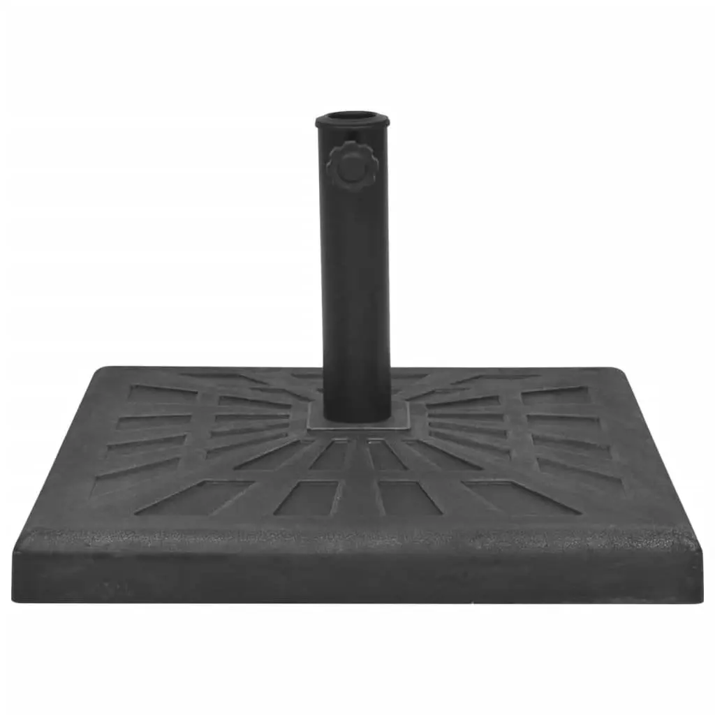 Weather-Resistant Resin Square Parasol Base with Locking Bolt