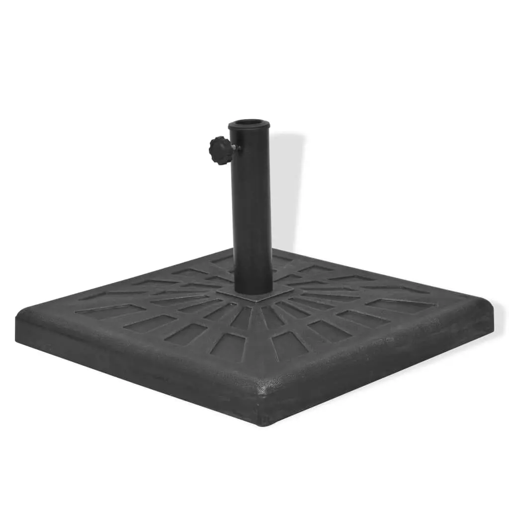 Weather-Resistant Resin Square Parasol Base with Locking Bolt