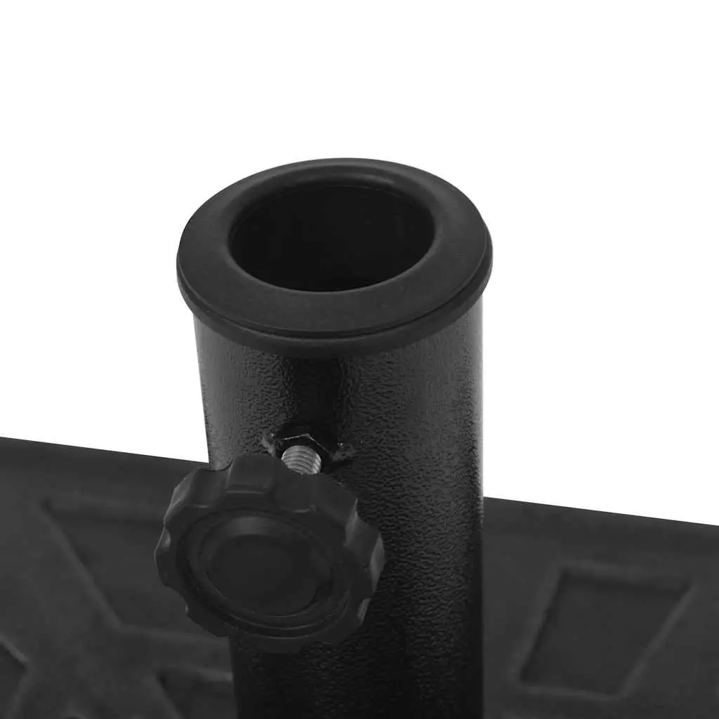 Weather-Resistant Resin Square Parasol Base with Locking Bolt