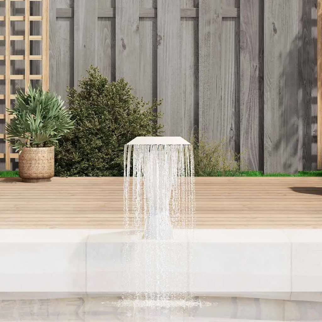 Pool Fountain Stainless Steel 64 x 30 x 52 cm Silver