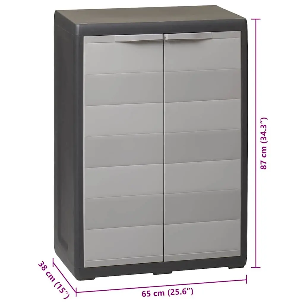 Outdoor Storage Cabinet with Adjustable Shelf