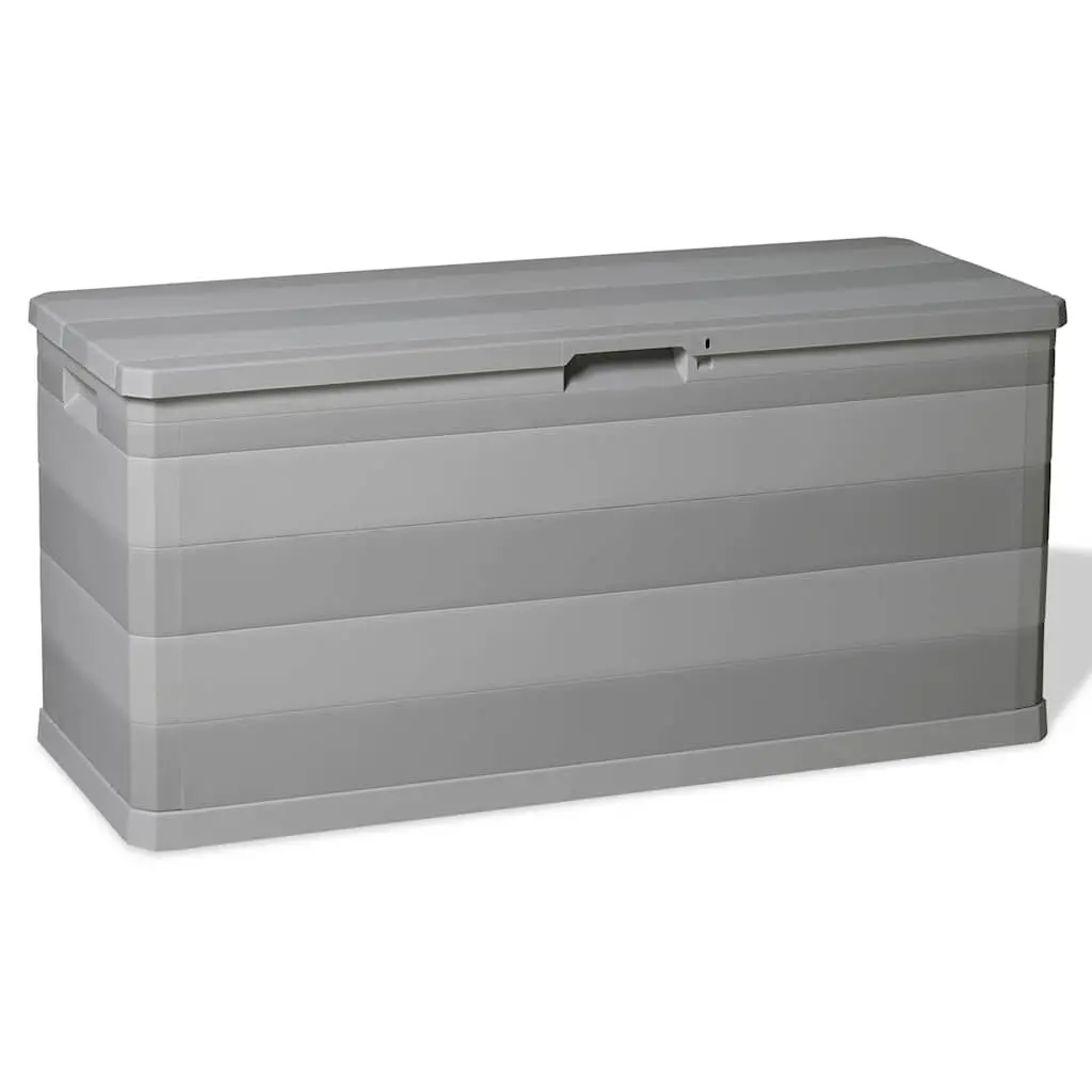 Grey Garden Storage Box for Outdoor Spaces