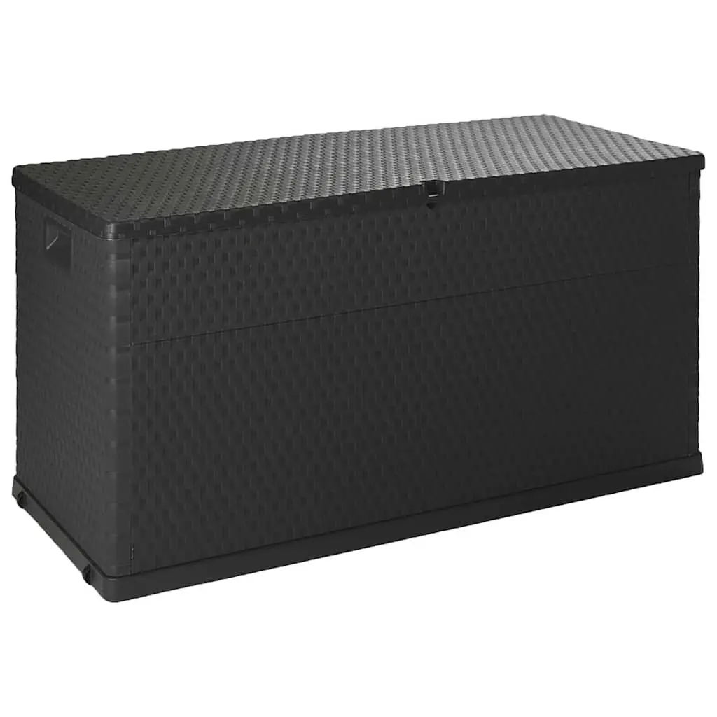 Outdoor Storage Box Polypropylene Rattan 120x56x63cm Anthracite