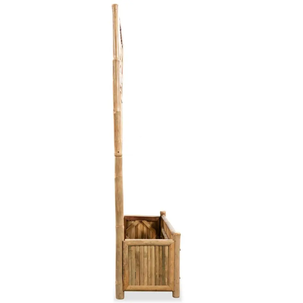 Garden Raised Bed Bamboo 70cm Brown