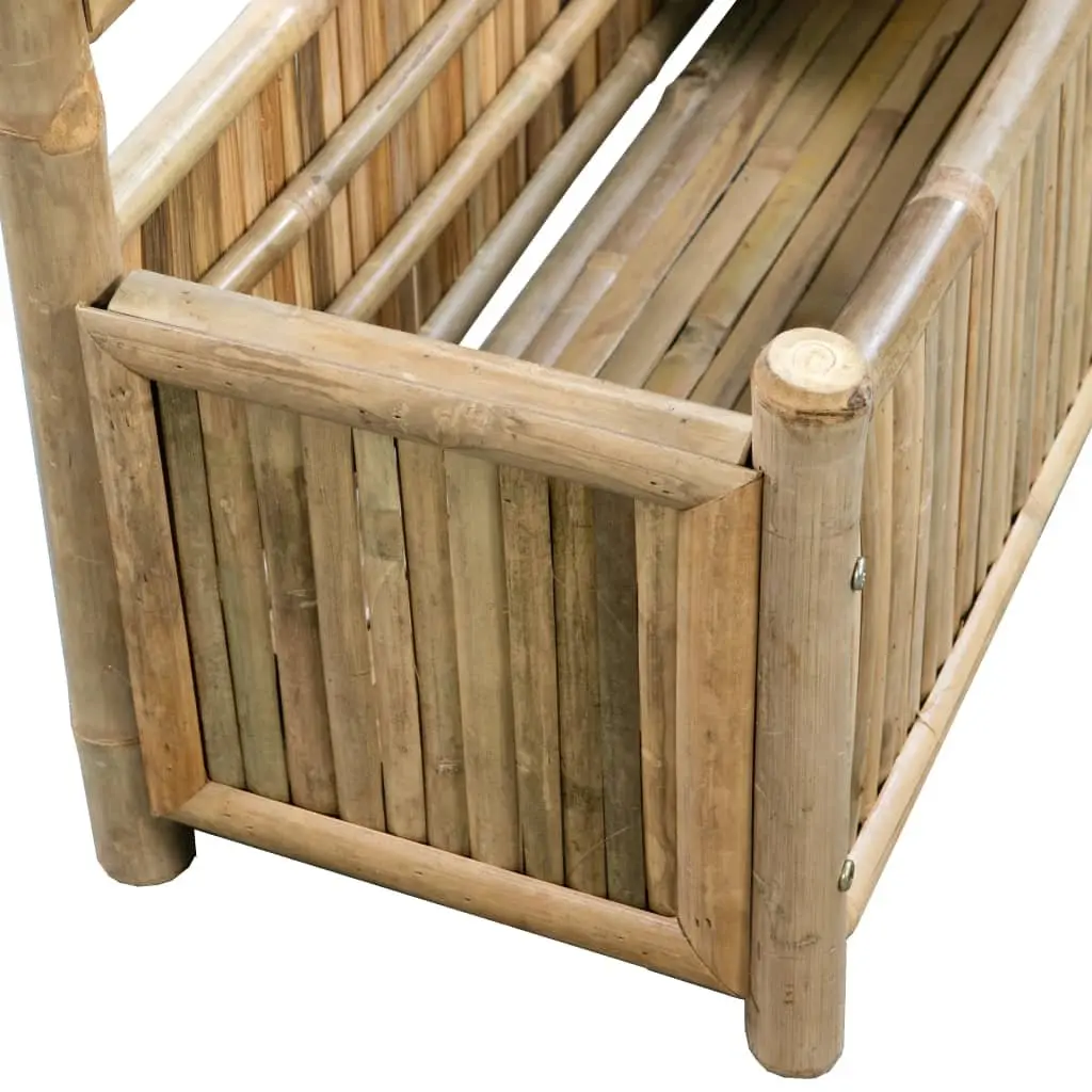 Garden Raised Bed Bamboo 70cm Brown